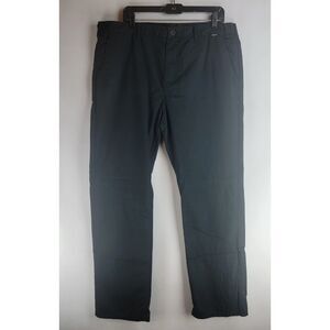 Hurley Mens Size 38 Black Nike Dri-Fit Cotton Poly Flat Golf Pants